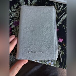 Michael Kors Silver passport holder